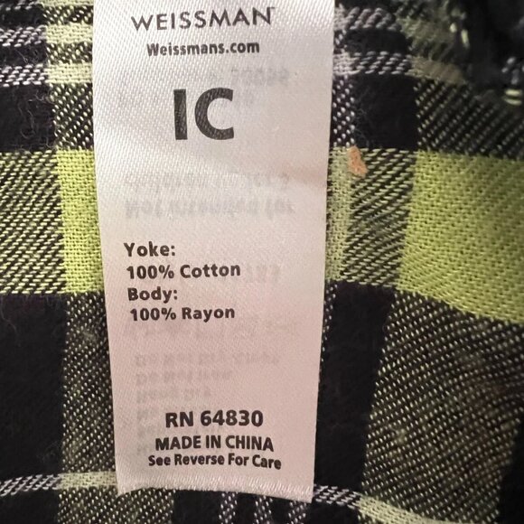 Girls Dance Weissman Recital Costume Pants/Flannel top Size 1C black/neon green - Picture 3 of 6